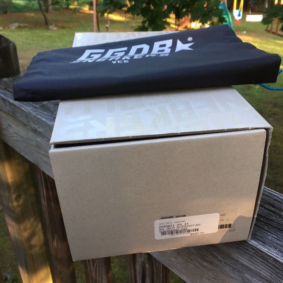 Golden Goose Superstar Silver Glitter/Cord Gum NIB - Picture 10 of 10